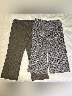 🖤🤍🩶 Bundle of 18/20 Lane Bryant Casual Wide Leg Pull-on Pants 🩶🤍🖤